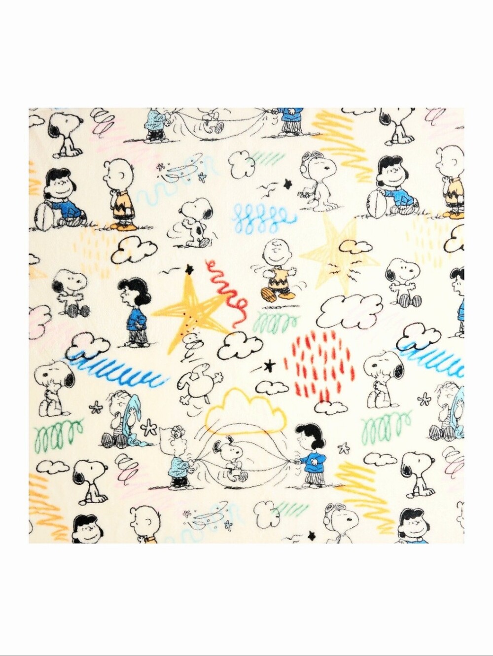 Peanuts Sketch Oversized Soft Throw by Kohl's - 5 ft X 6 ft - Picture 2 of 4